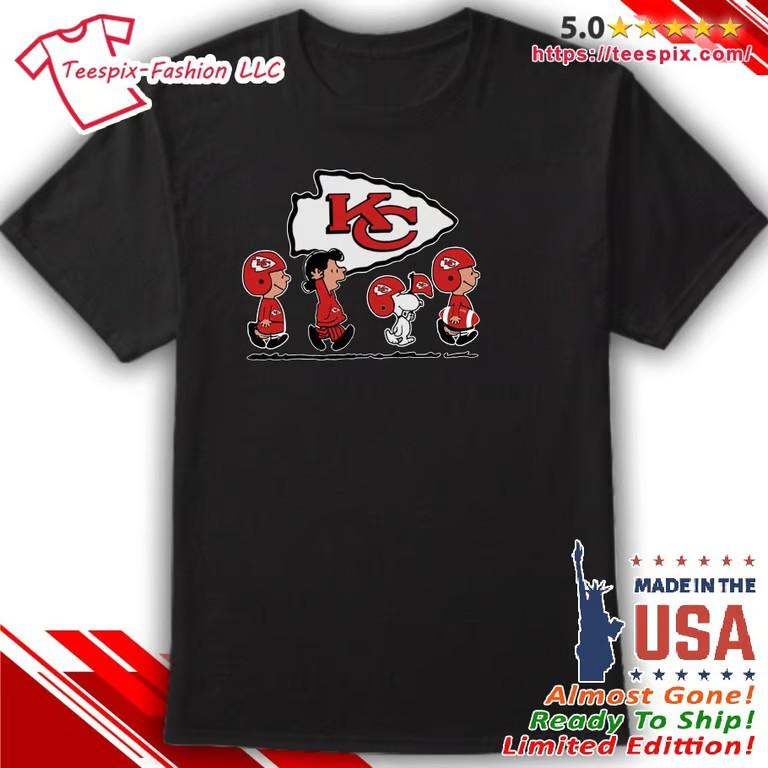 2025 The Peanuts Characters Chiefs Shirt Unisex T-Shirt XXL