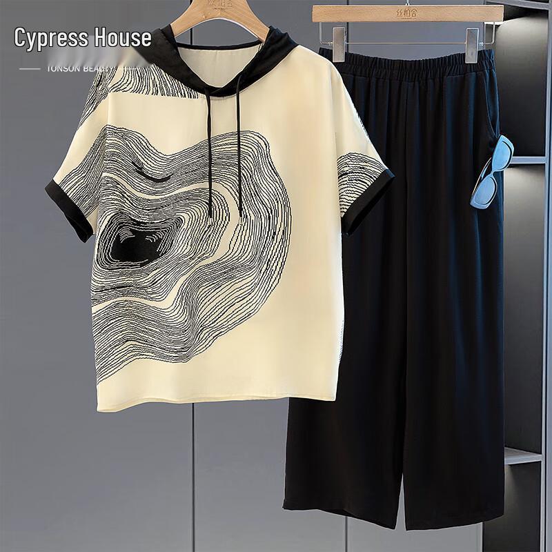 Женский свободный худи-пуловер с принтом XL