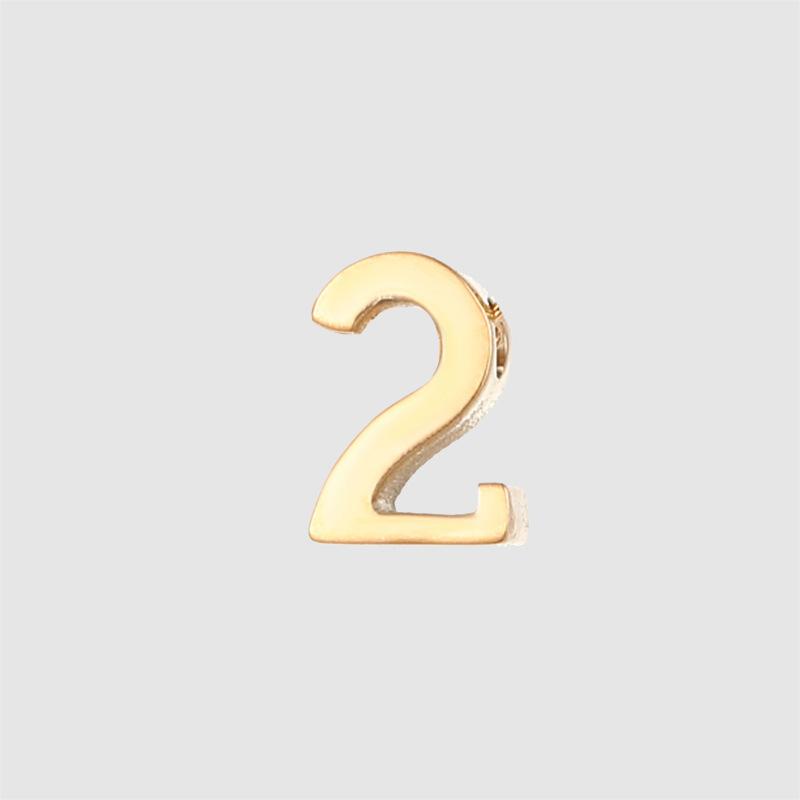 CARLIDANA DIY Jewelry Making Accessories Stainless Steel Gold Plated Arabic Number Pendant Charms for Women Necklace Bracelet
