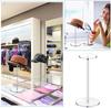 Wig Display Rack Hat Stands for Display Hat Pedestal Stand Round Barbell Pedestal Display Riser for Hat Watch Showcase