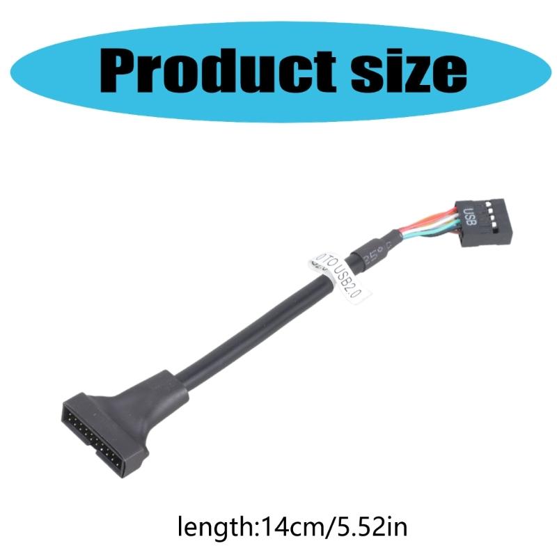 Durability USB3.0 Header to USB2.0,20Pin USB to 9Pin USB Connection Cable for Enhances Device Compatibility 1pc/2pcs