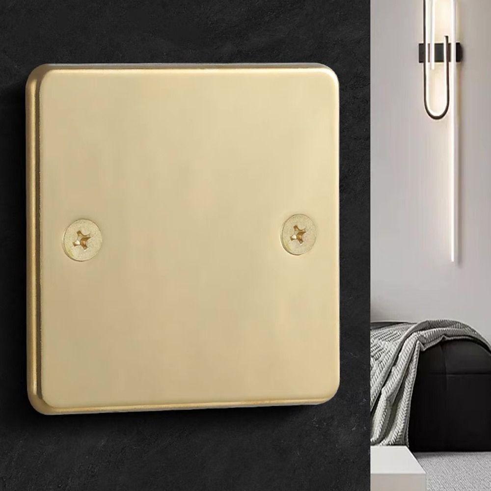 New 86 /120 Type Bottom Box Panel Stainless Steel Gold Silver Switch Panel Decorative Cover Plate