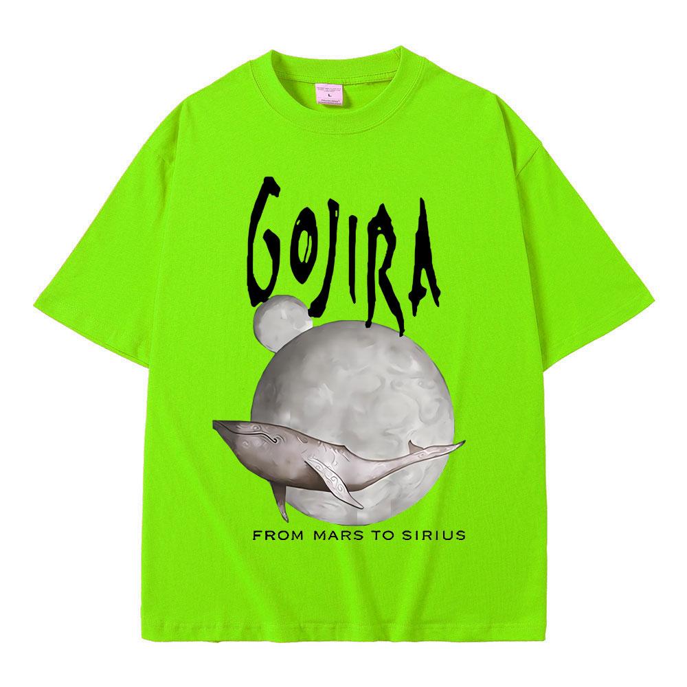 

France Metal Band Gojira From Mars To Sirius Flying Whales Music Album Graphic T Shirt Men Women Vintage Gothic Rock T-shirts 4XL