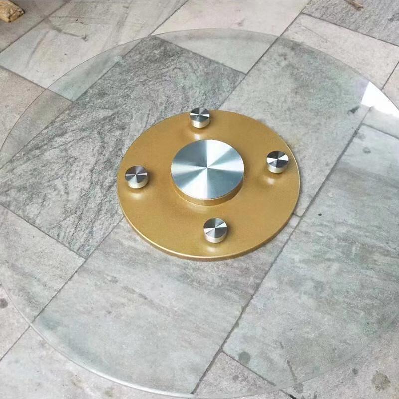 Sonne Mond Sterne Gehärtetes Glas Drehbarer Esstisch Drehteller