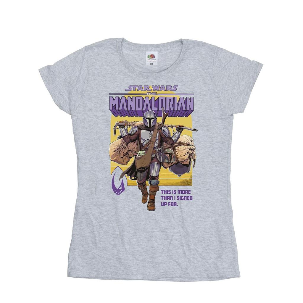 Star Wars Womens/Ladies The Mandalorian More Than I Signed Up For Cotton T-Shirt