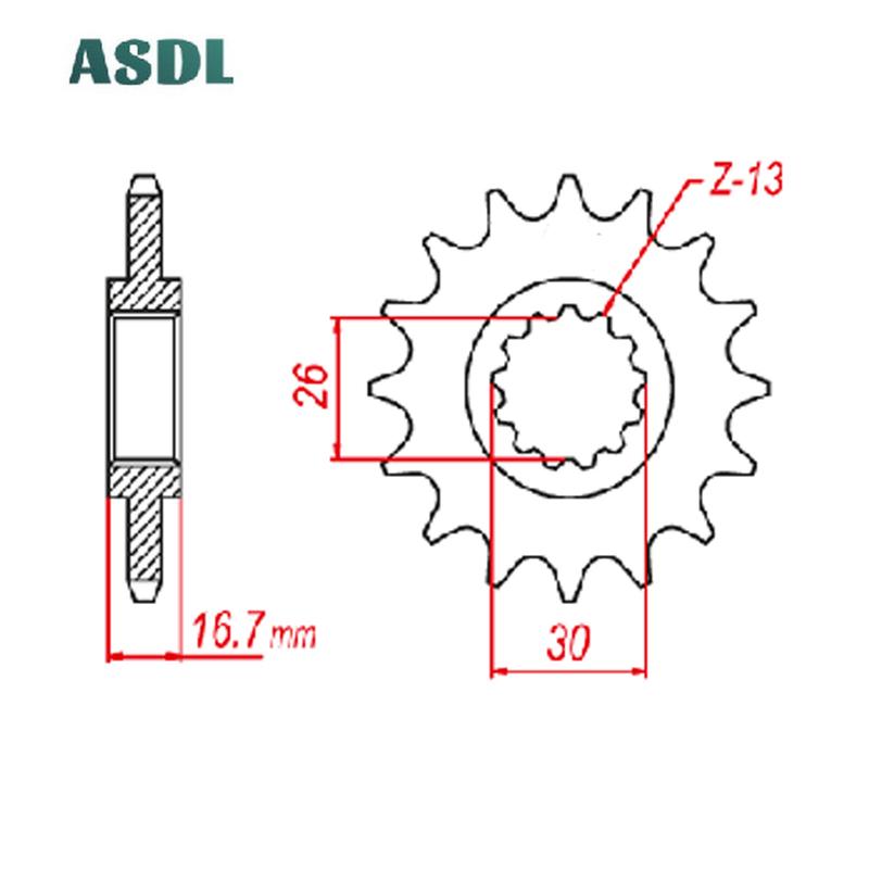 525 16T 16 tooth 525-16T Front Sprocket Gear For Honda CBR929 CBR954 CBR929RR CBR954RR Fire Blade CBR 929 954 CB1000 ABS