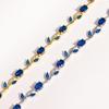 Colorful Leaf Cubic Zirconia Cz Crystal Bridal Bridesmaid Wedding Jewelry Bracelets Gift For Women Mom On Wedding Day