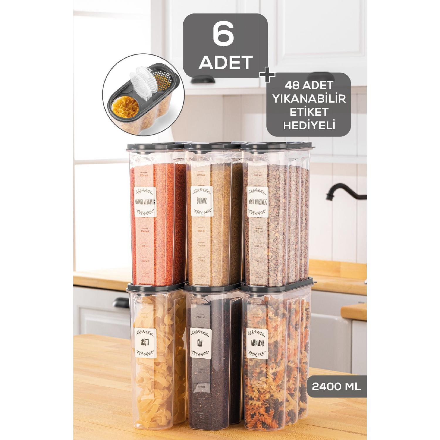 

Контейнер для пищевых продуктов овальный, набор из 6 шт.