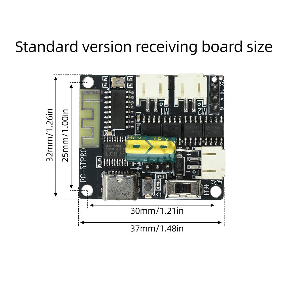 2.4G 4 Channel Multi Mode RC Receive Module Adjustable Speed For RC Vehicle Mechanical DIY Project Three speed adjustable speed