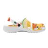 Unisex EVA Beach Shoes Colorful Printed Ventilated Easy Clean Slip On Beach Shoes Pool Area Bathroom Home Walking Shoes Beach Wear