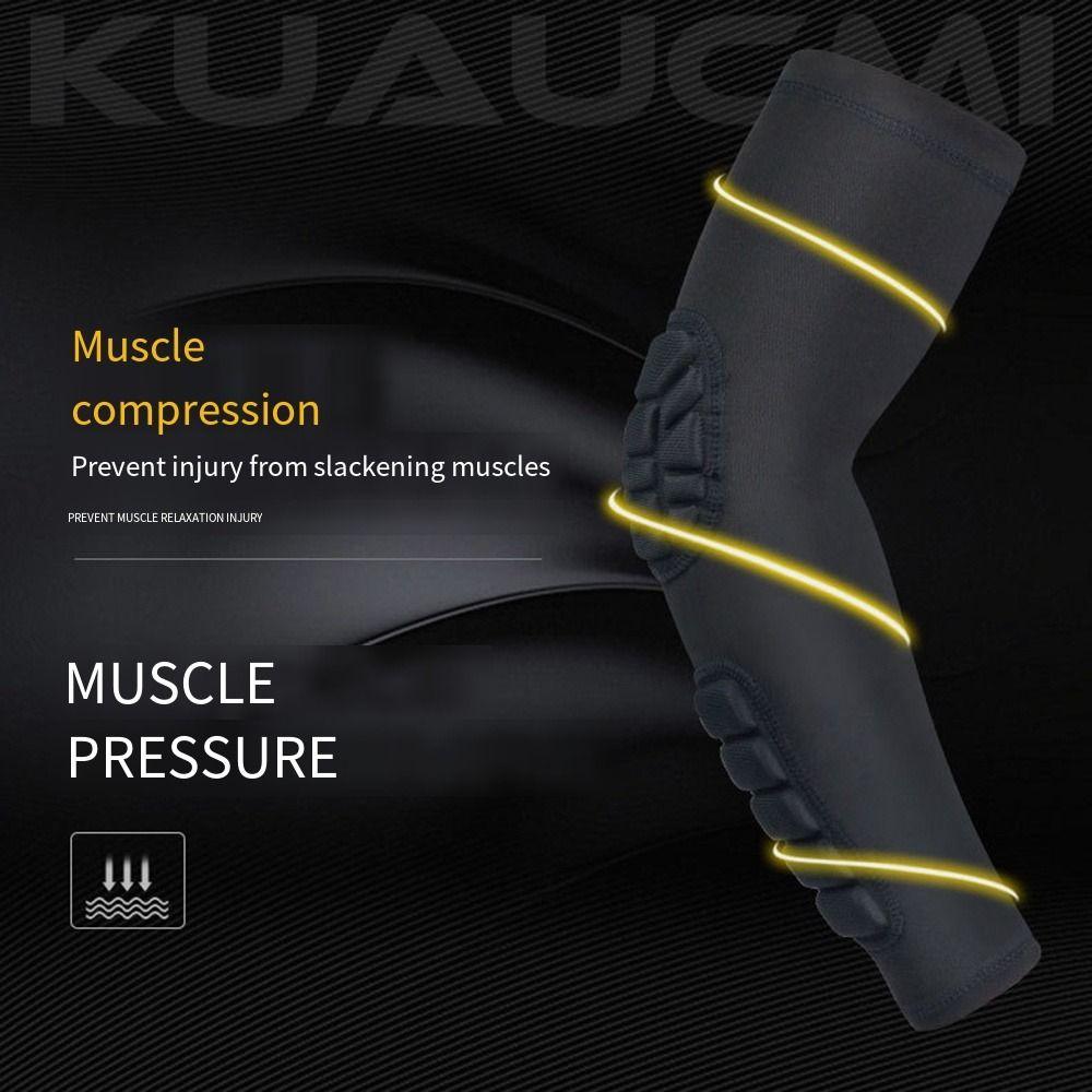 Anti-slip Padded Elbow Forearm Sleeves Anti-Collision Compression Protection Support Honeycomb Elbow Guard Ergonomics Soft