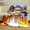 Cartoon Characters Surrounding a "Bob's Burgers" Sign with Food and Items. for All Seasons Blanket Lunch Break Throw Gift