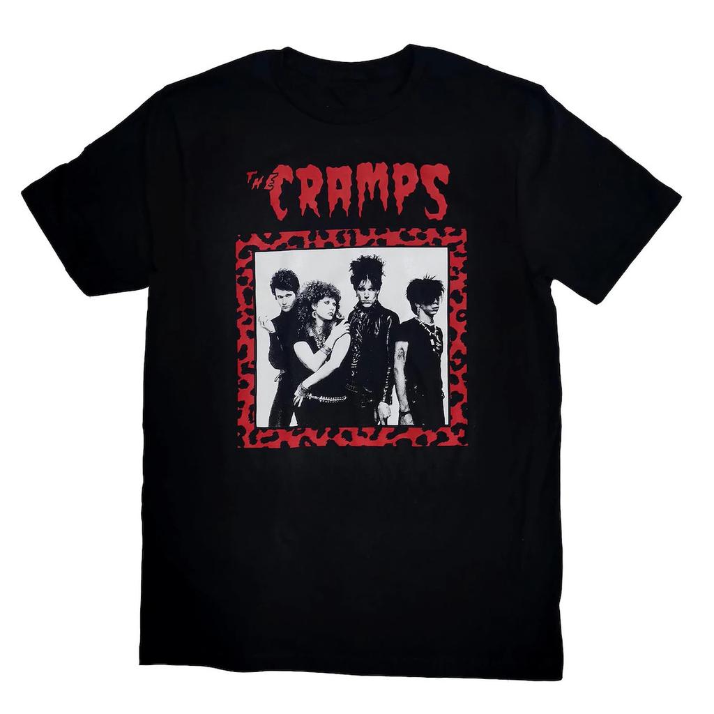 VTG Members Of THE CRAMPS In Concert Cotton Black T Shirt S-5XL TU731