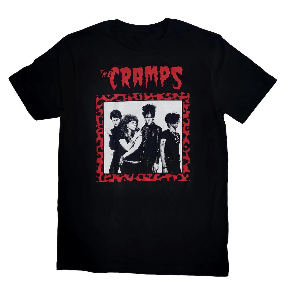 VTG Members Of THE CRAMPS In Concert Cotton Black T Shirt S-5XL TU731 XXXL