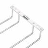 Dianoo Under Cabinet Wine Glass Rack, 30cm, 2 Rows, 304 Stainless Steel Wine Glass Holder, Stemware Rack for Bar/Kitchen Storage
