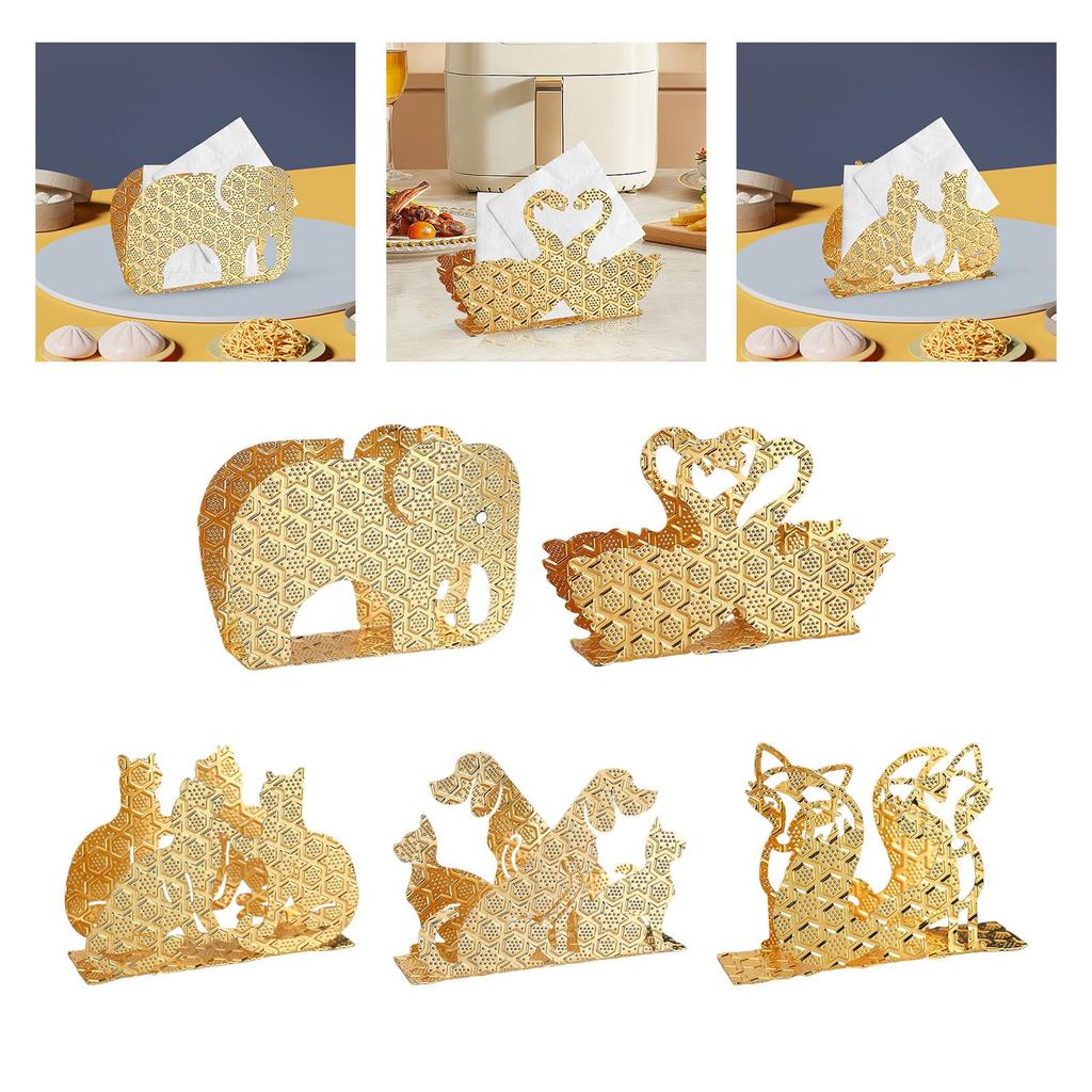European Tabletop Tissue Dispenser Table Napkin Organizer Freestanding