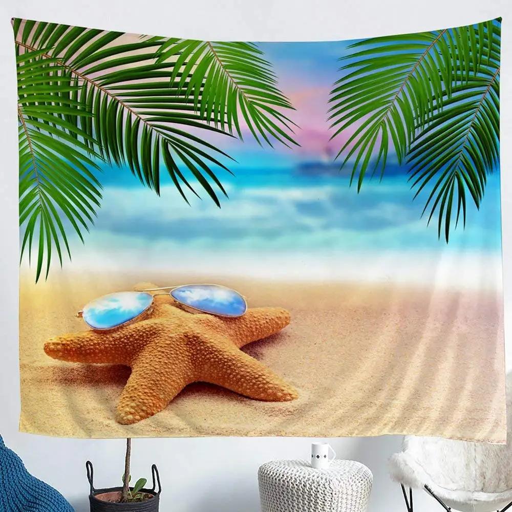 Unterwasser-Oase Wandteppich Delfin Unter dem Meer Korallenfische Anemonen Tiefsee Fantasy Blasen Wandbehänge Dekor Zimmer Wandteppiche