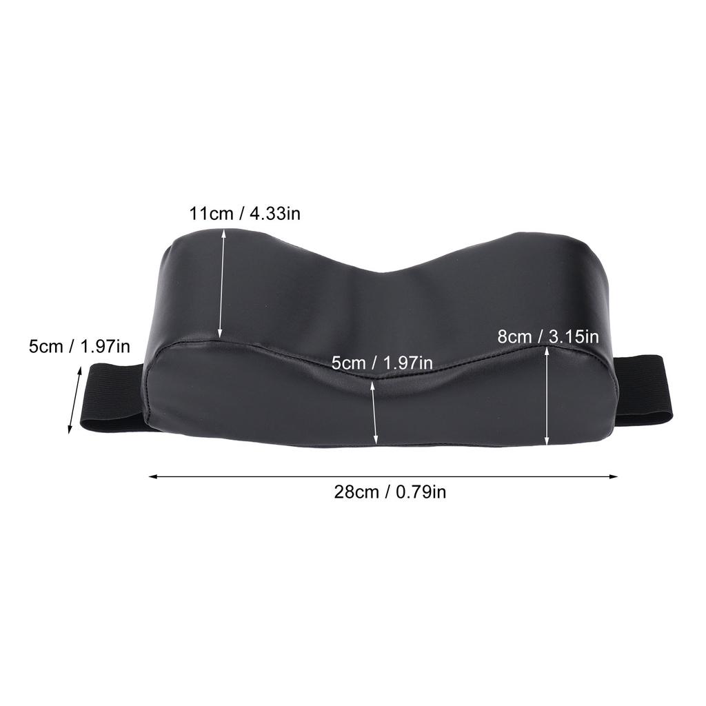 Wheelchair Headrest Waterproof Comfortable Faux Leather Adjustable Neck Support Wheelchair Attachment for Elderly Care