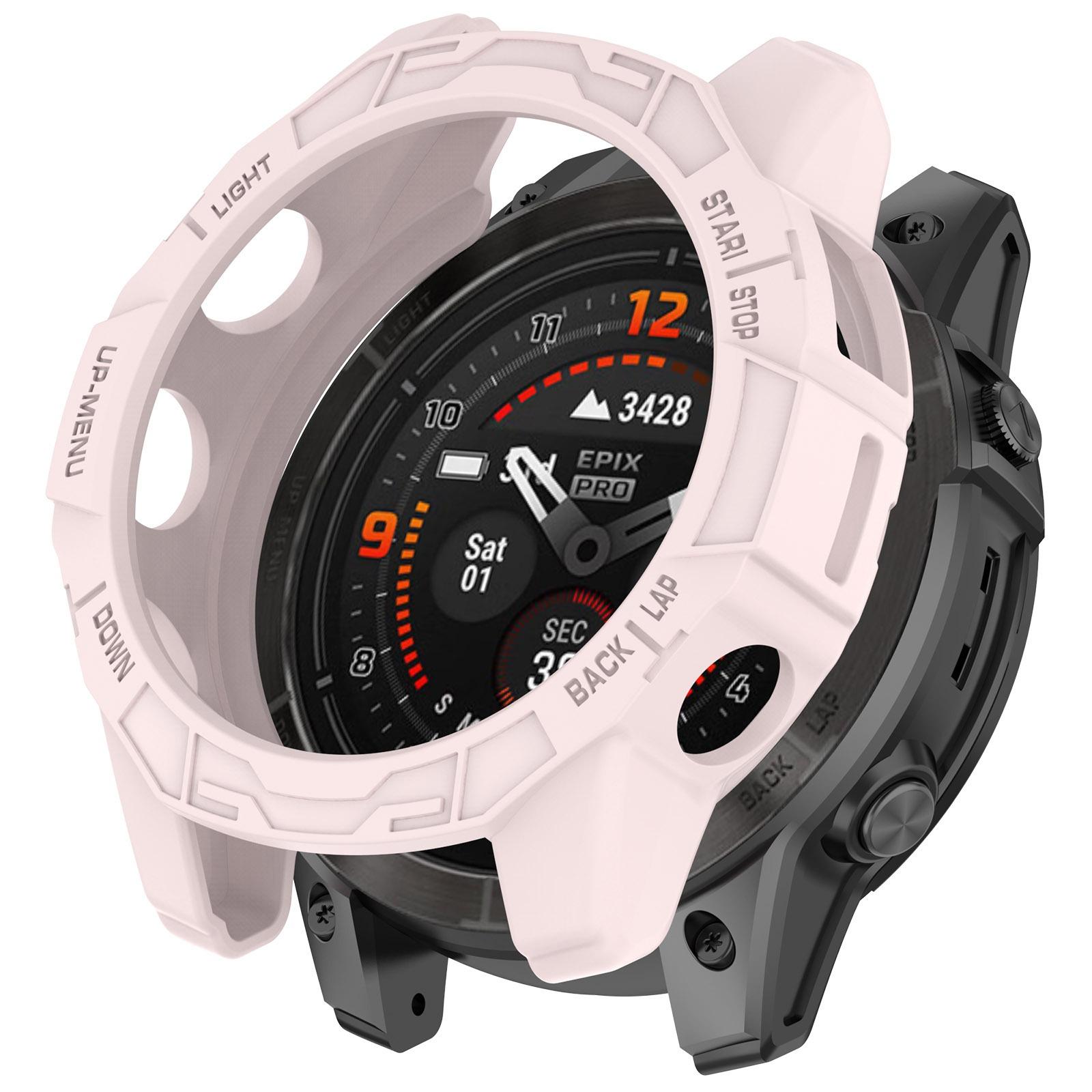 

Чохол з м якого силікону ТПУ для Garmin Epix Pro (Gen 2) 51ММ 47ММ 42ММ Fenix 7S 7 7X Pro Захисна кришка-накладка Ремінець для годинника For Fenix 7S світло-рожевий колір