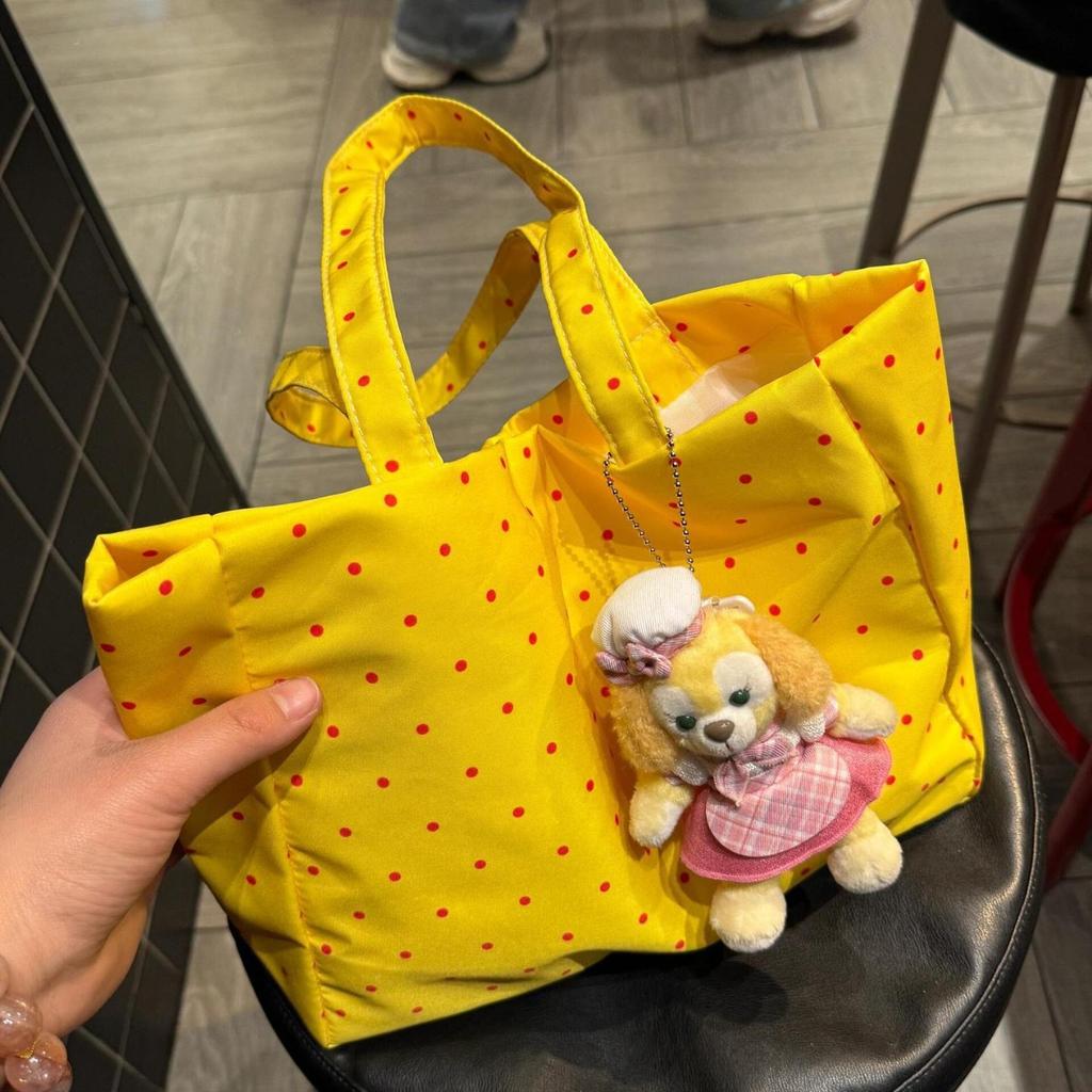 Women's Bag, Polka Dot Solid Color Large-capacity Women's Fashion Versatile Commuter Shoulder Bag