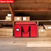 Christmas Ornaments Collectible Storage Box Holiday Decorations Organizer Bags with Adjustable Dividers and Lids for Figurines