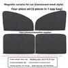 4PCS Magnetic Car Window Sunshades UV-Anti Folding Car Sunshade Covers Protector Accessories Universal Window Sun Shade Summer