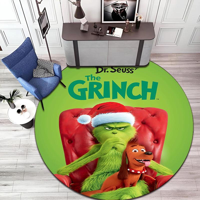American Christmas Comedy How the Grinch Stole Christmas carpet Household goods decoration anti slip home table and chair mat aisle door mat carpet 25
