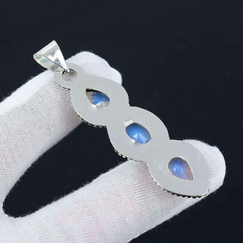 Milky Opal Pendant, 925 Sterling Silver Gemstone Pendant, Milky Opal Jewelry, Handmade Gifts, Handmade Jewelry For Gifts Jewelry For Her