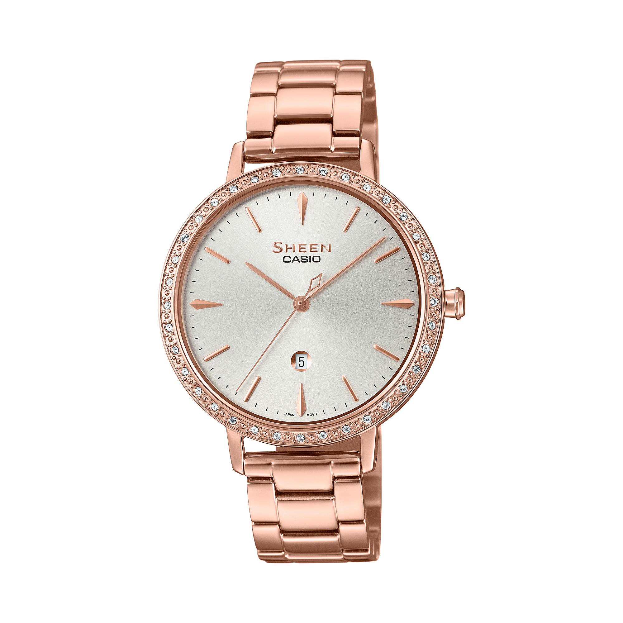 

Casio Men s Analog Quartz Watch SHE-4535PG-7A белый