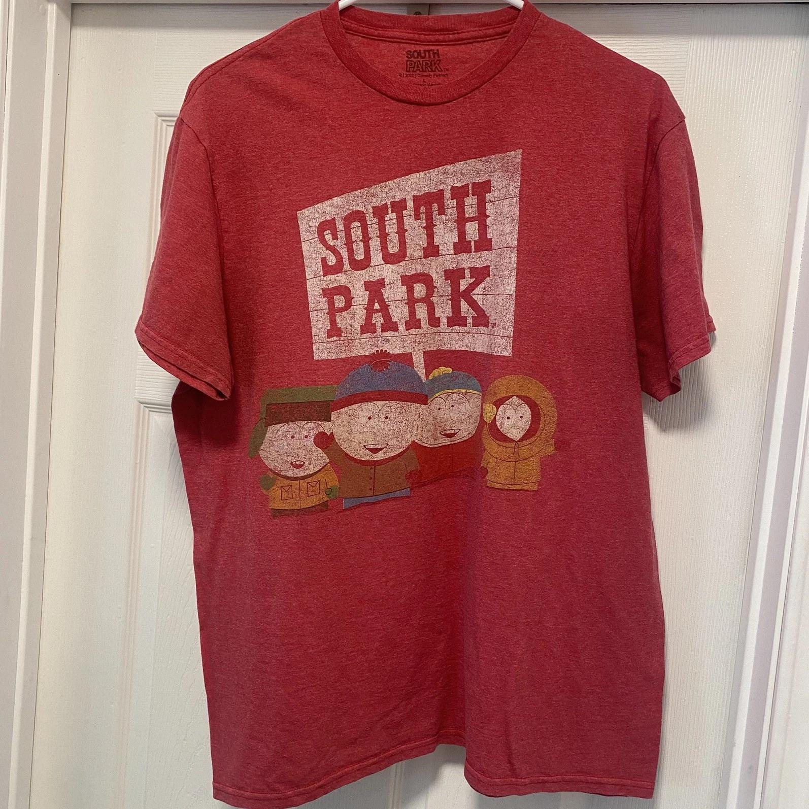 South Park Graphic T Shirt Men s Large Red L
