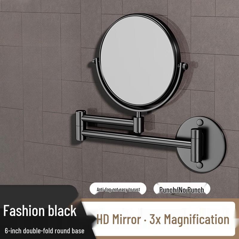 Oeny Wall-Mounted Folding Makeup Mirror