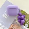 Violet knitted grape for AirPods pro1 generation protective cover 1 generation pro1 apple bluetooth headset case
