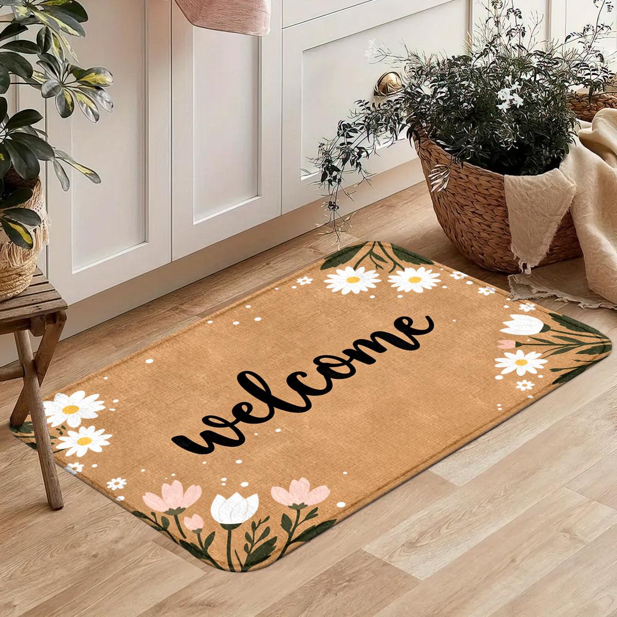 Amerikaanse Retro Stijl Badkamer Badkamer Universeel Vloerkleed, Entree Flanellen Klein Tapijt, Makkelijk te Onderhouden Slaapkamer Tapijt 40X60 CM
