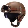 Vintage-Style Open Face Motorcycle Helmet Adults Unisex ABS Half With 3C Certification