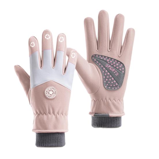 

Kids Ski Gloves Waterproof Fleece Lined Winter Gloves Warm Windproof Gloves with Non-Slip Palms for Boys Girls Skiing Snowboarding Cycling M хаки