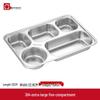 Lijia 304 Stainless Steel Divided Lunch Tray with Lid