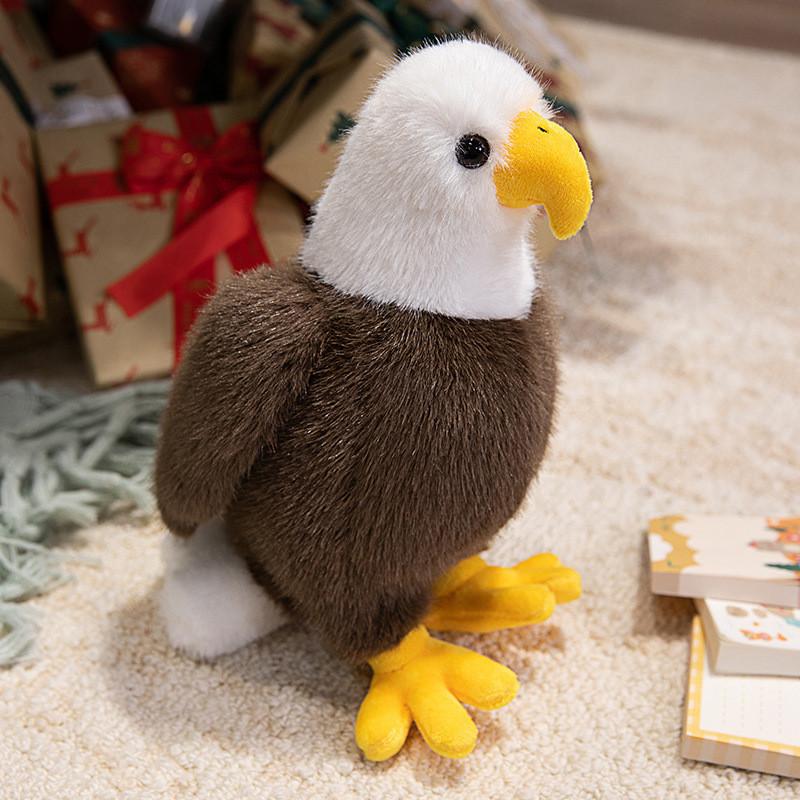 

Animal Plush Toy Bald Eagle Figurine With Pp Cotton Filling For Collectors And Kids 25cm
