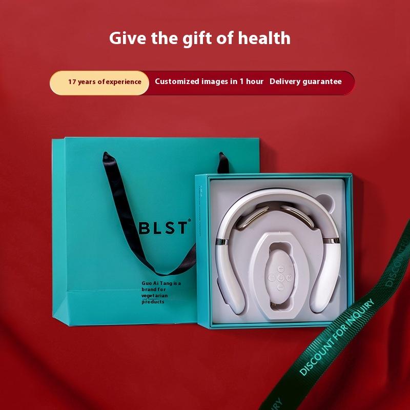 Massageador elétrico de pescoço massageador multifuncional para coluna cervical aquecimento por pulso protetor de pescoço