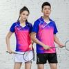Unisex Quick-Dry Badminton Set Short Sleeve Sportswear Training Competition Running Basketball Volleyball Tennis