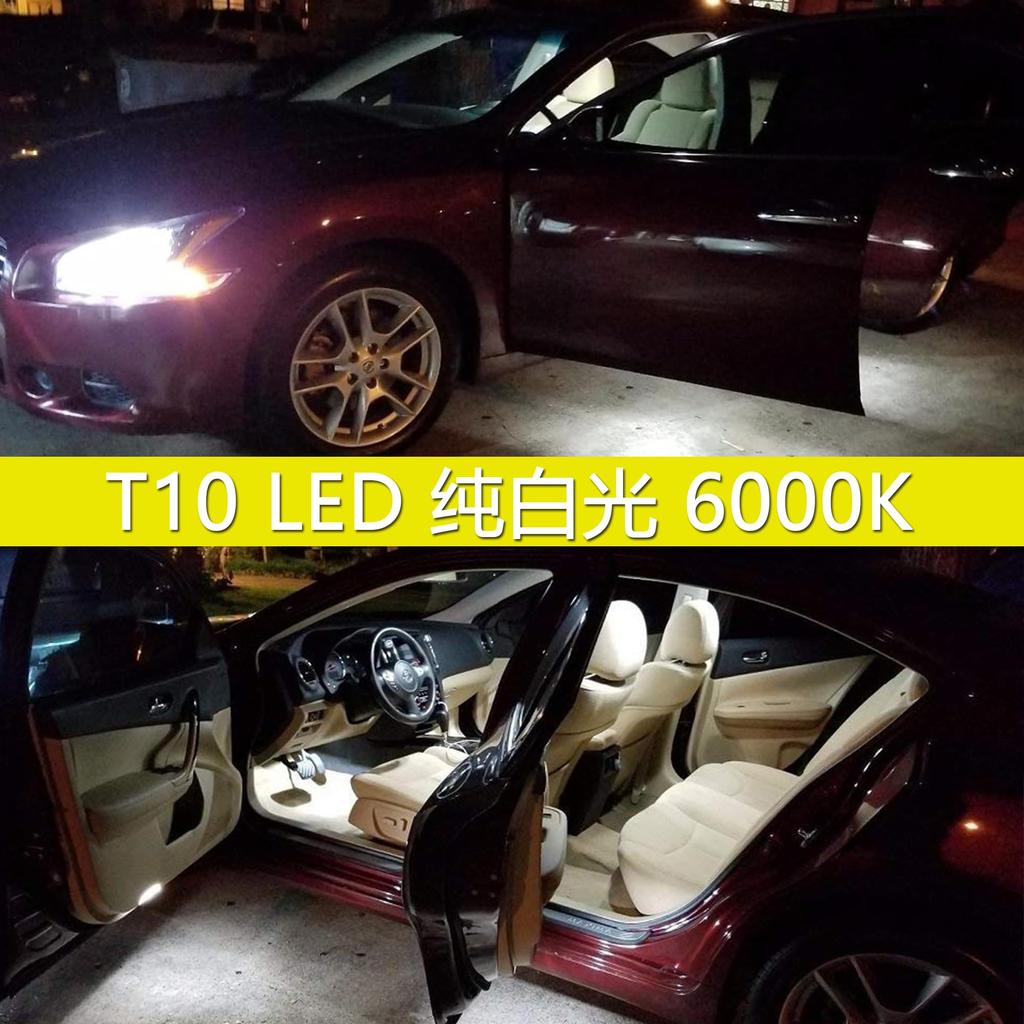 TORIBIO T10 CANBUS 168 Position Room License Vehicle Inspection Pack of 4 LEDs, White, High-Brightness, 30-LED, 3014-Element, DC12V-24V Compatible,
