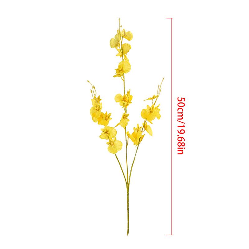 

Искусственные шелковые цветы, 3 вилки, 26 листьев, Майко, танцующая орхидея, искусственный цветок, домашний уличный декор для свадьбы, вечеринки и сада