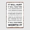 Motivational Life Quotes Metal Sign Club Home Cave Pub Vintage Painting Dcor Tin Sign Poster