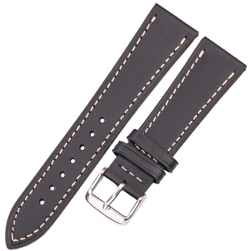 Ремешок для часов из коровьей кожи 18 мм 20 мм 22 мм 24 мм коричневый синий красный — фото 10