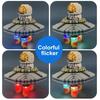 LED Building Block No Wiring Education Luminous DIY Transparent Entertainment Cubic Shape Decorative LED Block Brick Kids Birthday Gift