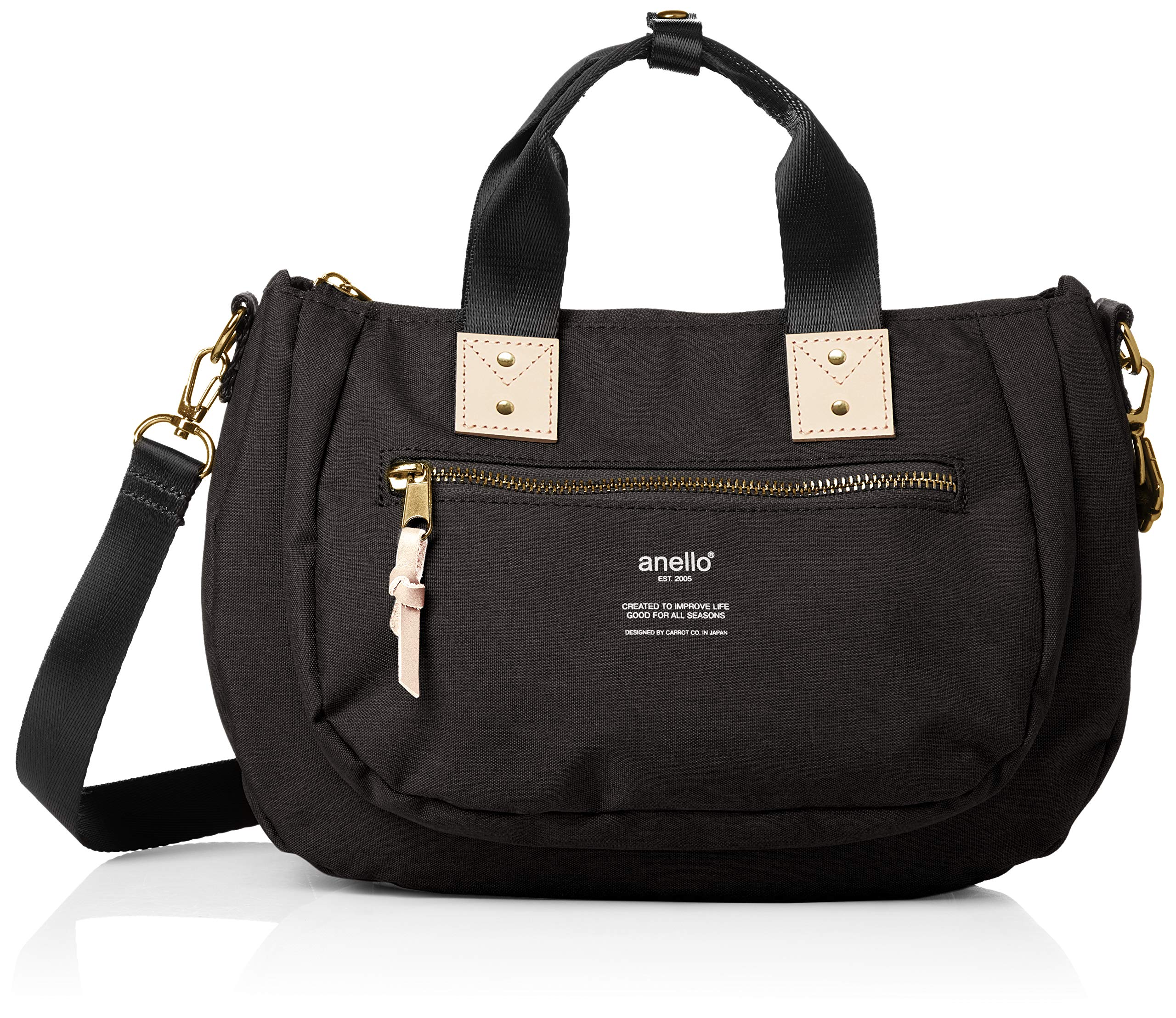 

2WAY Mini Tote Bag ATELIER Black [Anello] AT-C3163