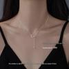 925 Sterling Silver Round Necklace - Light Luxury 2025 High-End Clavicle Chain Choker for Women