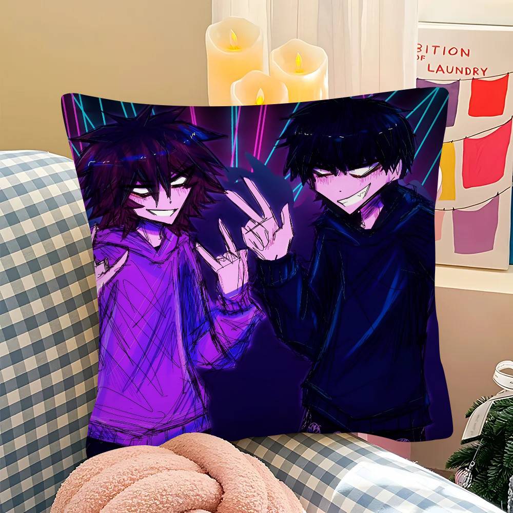 pc KKetseki Album Vintage Anime Pillow Case Fashion Square Pillowcase Bedroom Sofa Room Ins Decoration Leisure