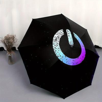 Automatic Open/Close Umbrella with Power Button - One-Touch Button, Compact Folding Design, Portable Collapsible Umbrella with