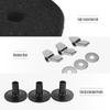 Pack of 18 PCS Drum Kit Accessories Set Cymbal Stand Felts Hi-Hat Clutch Felts Hi Hat Cup Felts Cymbal Wing Nuts Cymbal Sleeves and Metal Gaskets