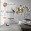 Gold Metal Wall Clock for Hall | Luxury Wall Decor Items for Living Room | Big Size Home Decor